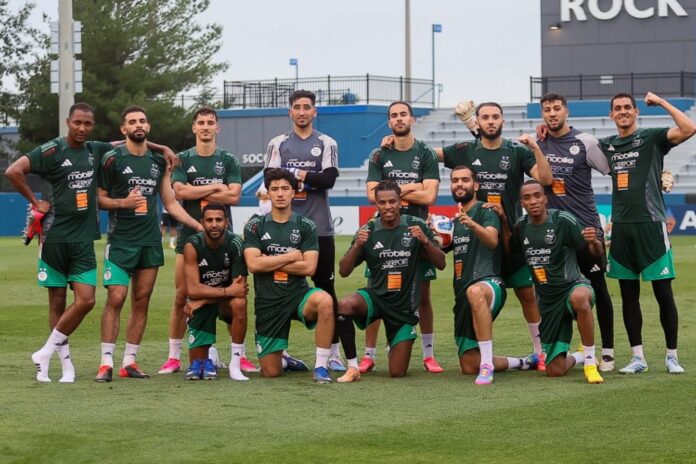 Rafik Belghali, defensor de la selección de Argelia, en la previa del partido contra Argentina por el Mundial 2026