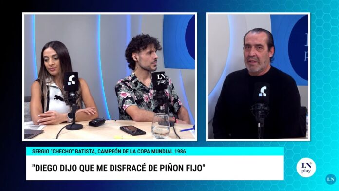 Sergio Batista en el estudio de LA NACION