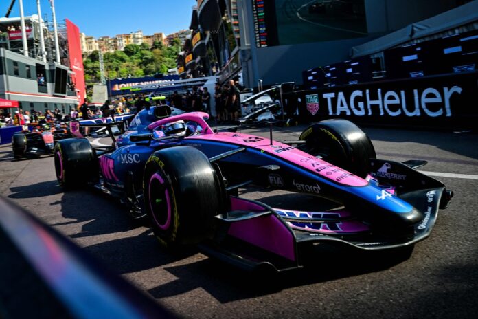 tercera-practica-f1-monaco-franco-colapinto-en-vivo Franco Colapinto en el circuito de Mónaco durante la tercera práctica de la F1