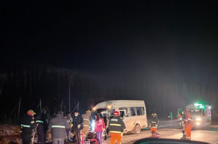 Choque múltiple en ruta provincial 7, Vaca Muerta