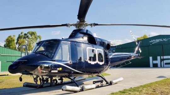 Helicóptero Bell 412 accidentado en San Juan