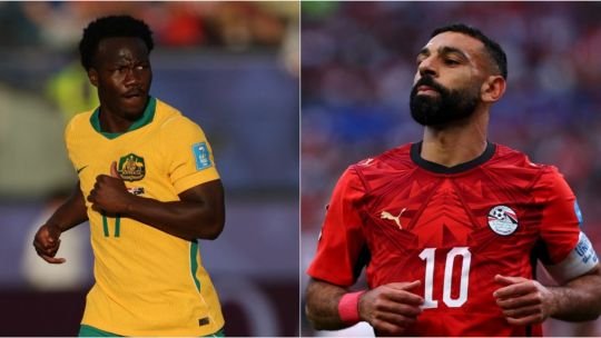 australia-vs-egipto-mundial-2026-octavos-horario-tv-formaciones Estadio de Dallas durante el partido Australia vs Egipto por octavos de final del Mundial 2026