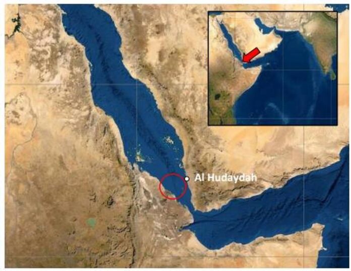 Imagen satelital de Al Hudaydah