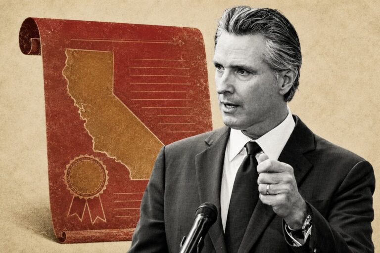 Firma de ley por Gavin Newsom en California