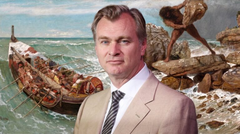 Christopher Nolan durante una entrevista sobre inteligencia artificial