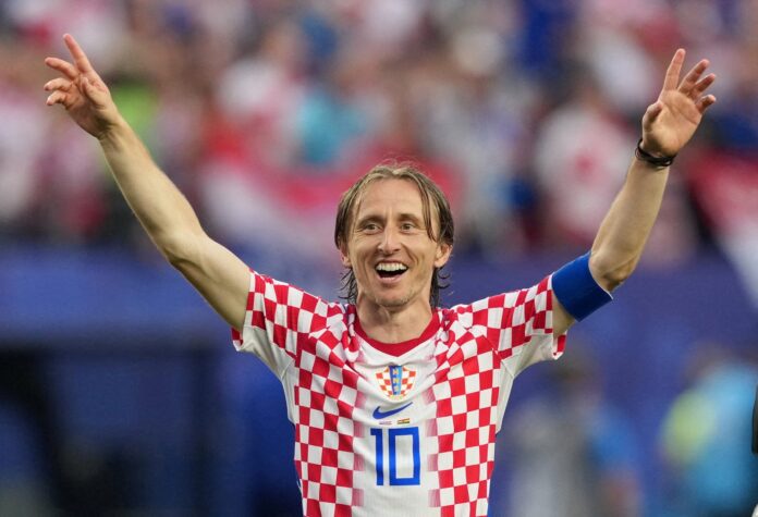 Luka Modrić con la camiseta de Croacia durante el partido de octavos de final del Mundial 2026