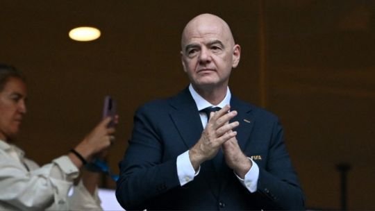 Gianni Infantino en conferencia de prensa de la FIFA