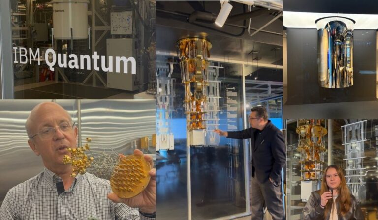 Estructura de una computadora cuántica en el laboratorio de IBM