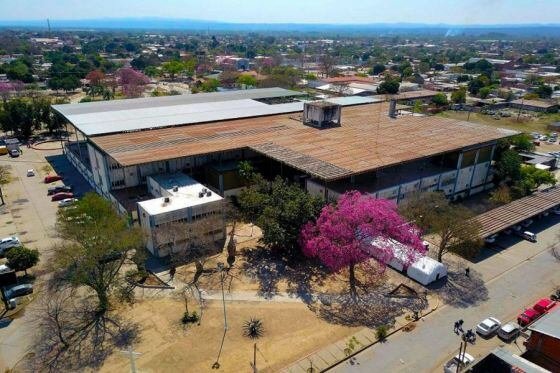 Fotografía de la vivienda en el barrio Las Palmeras, Colonia Santa Rosa, donde ocurrió el femicidio
