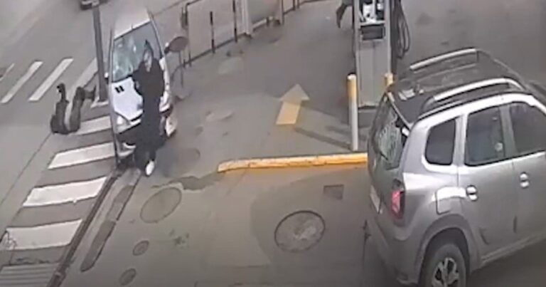Vehículo involucrado en accidente en Mar del Plata