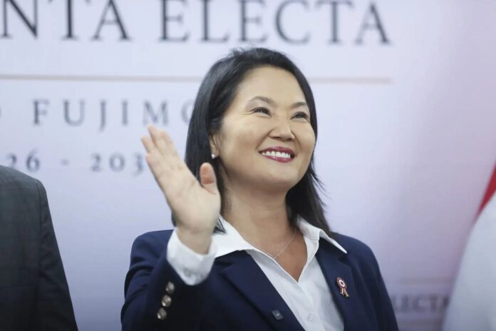 Keiko Fujimori durante entrevista