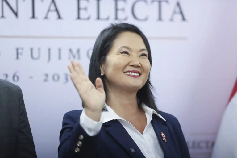 Keiko Fujimori durante entrevista