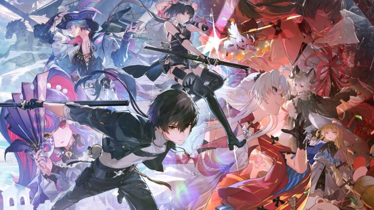 Teaser de la serie anime Wuthering Waves: Elysium mostrando cinco personajes clave