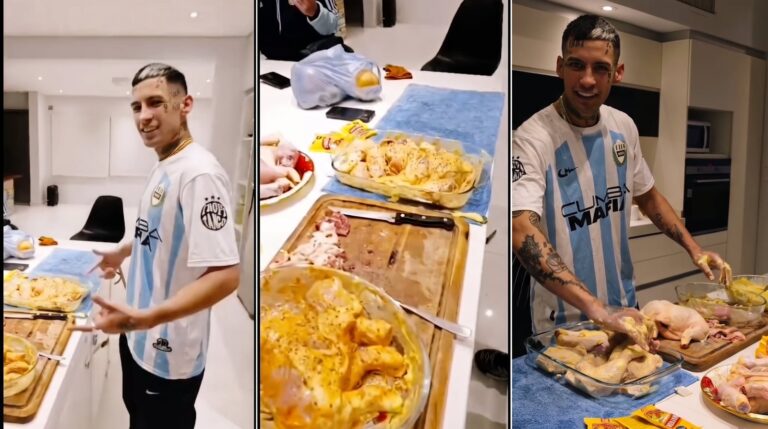 L-Gante cocinando pollo a la mostaza con miel