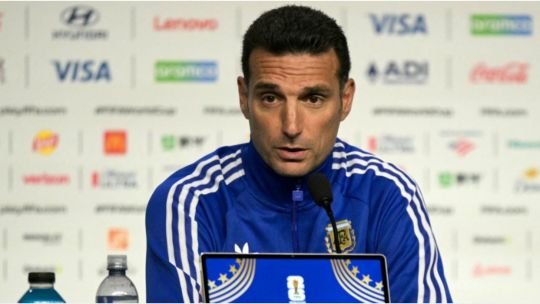 Lionel Scaloni en conferencia de prensa previa a la final de la Copa del Mundo 2026