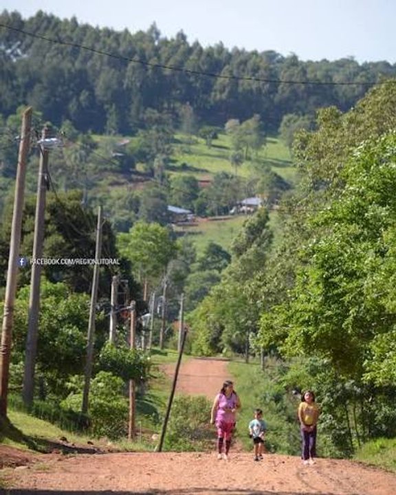 Postes caídos y cables en la vía pública tras temporal en Fracrán, Misiones