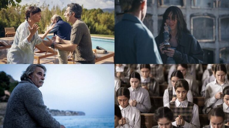 Cartel del Festival de San Sebastián 2025 con imágenes de películas españolas