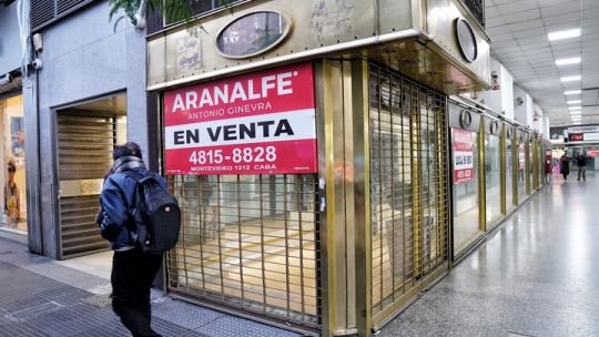 Locales comerciales vacíos en la Ciudad de Buenos Aires