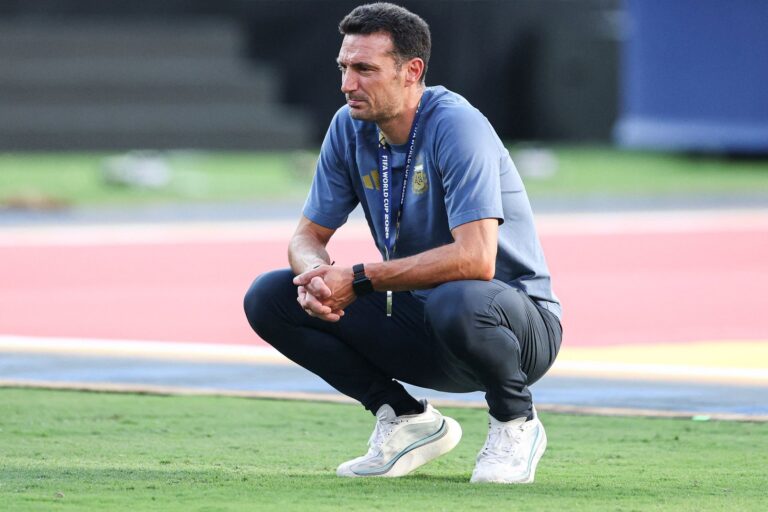 Lionel Scaloni durante la conferencia de prensa tras la final del Mundial 2026
