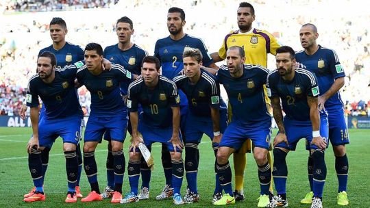 Formación titular de la Selección Argentina en la final del Mundial 2014