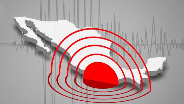 Mapa de ubicación del epicentro del sismo en Oaxaca