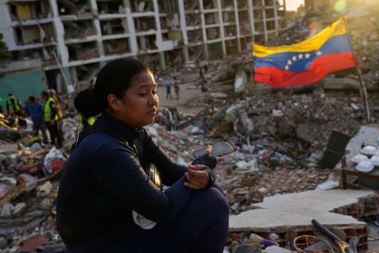 Edificios colapsados en La Guaira tras el terremoto del 24 de junio de 2025