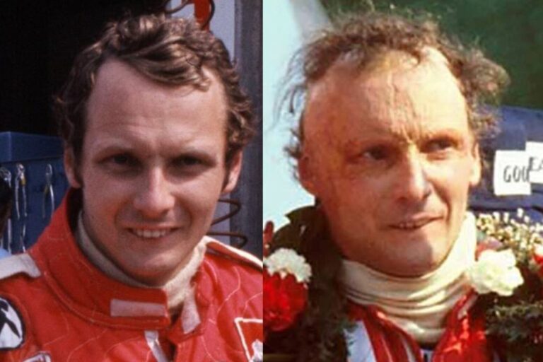 Niki Lauda en el circuito de Nürburgring en 1976