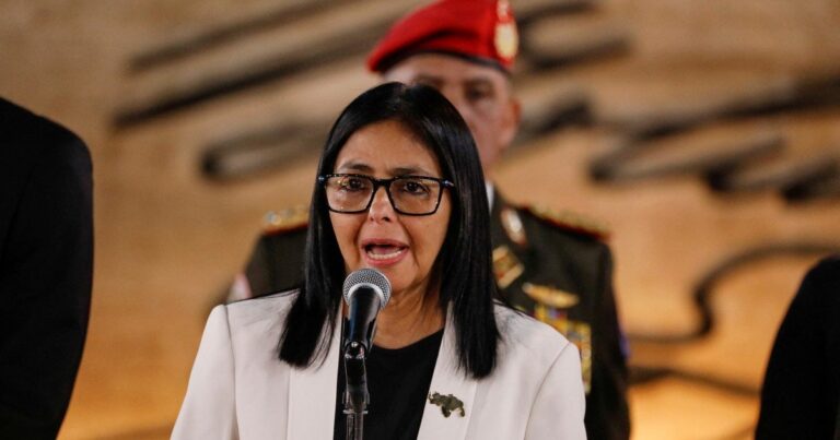 Delcy Rodríguez, presidenta interina de Venezuela