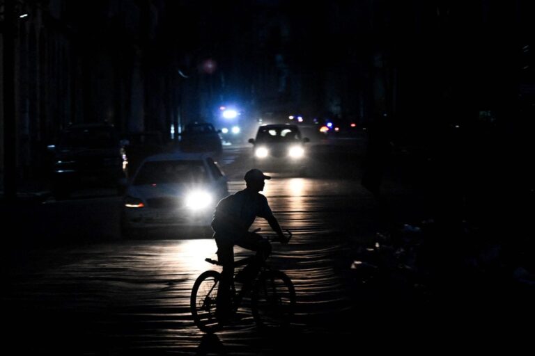 Vista de la ciudad de La Habana durante un apagón