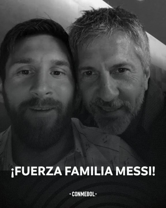 La foto que utilizó CONMEBOL para despedir a Jorge Messi