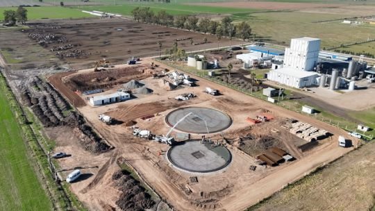Planta de bioenergía en construcción de CoopMorteros