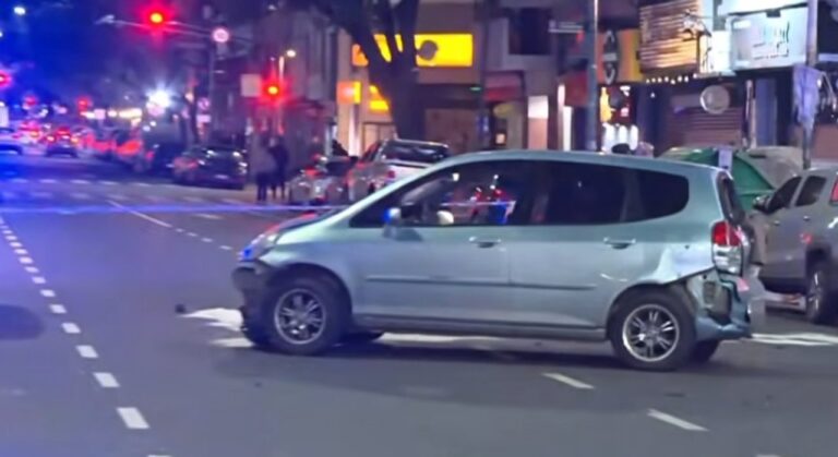 Vehículo que protagonizó el accidente en Villa Crespo