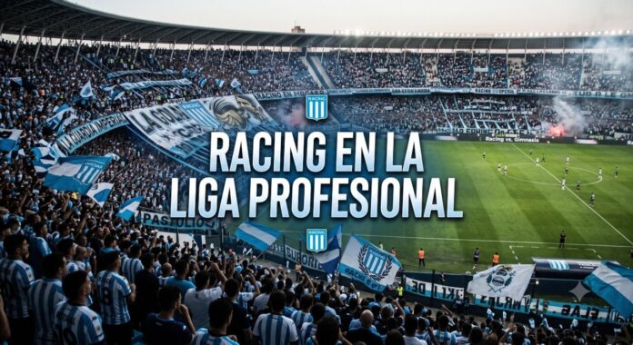 Racing Club en partido de la Liga Profesional
