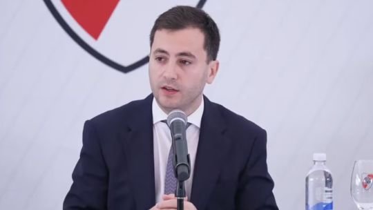 Stéfano Di Carlo en conferencia de prensa de River Plate