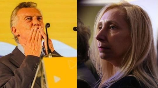 Mauricio Macri y Karina Milei en una reunión