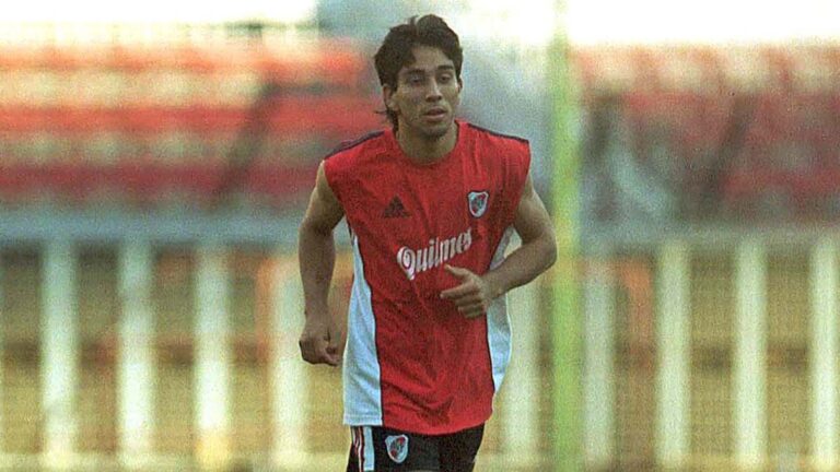 Nelson Cuevas y Roberto Trotta en River Plate
