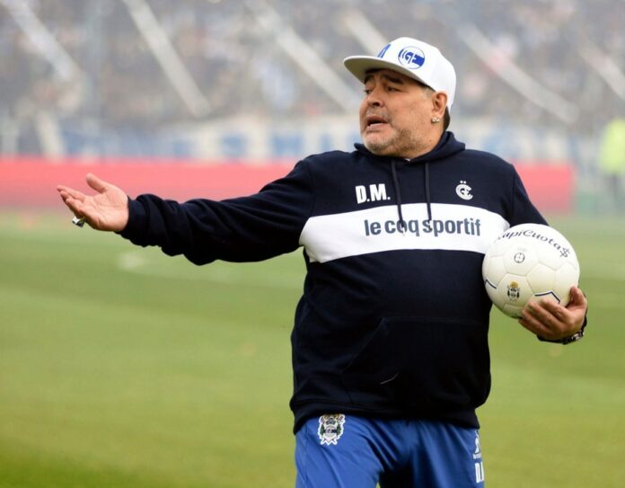 Diego Maradona en su etapa como futbolista