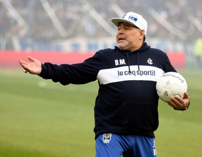 Diego Maradona en su etapa como futbolista