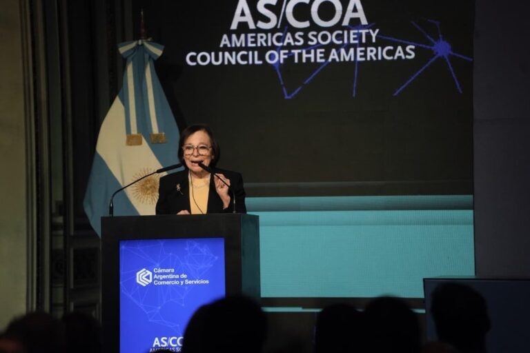 Susan Segal, CEO de Americas Society/Council of the Americas, durante la apertura del Council de las Américas 2026