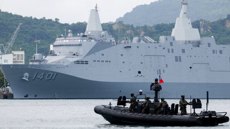 Imagen ilustrativa de las maniobras militares Han Kuang en Taiwán