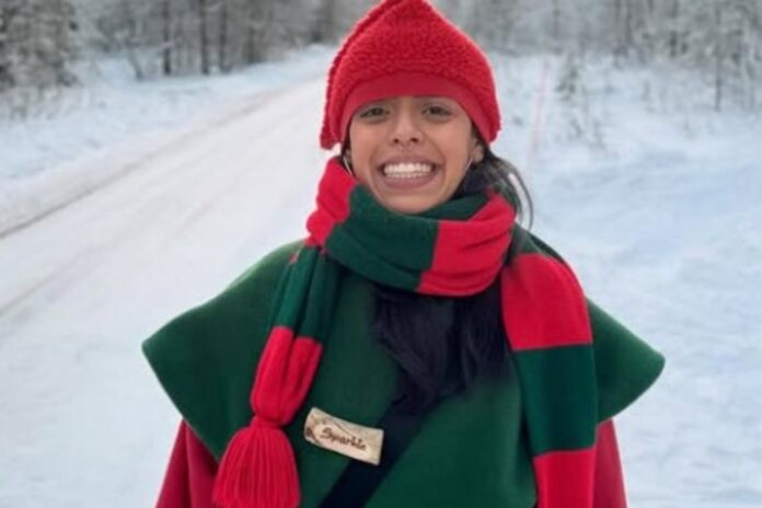valentina-emigrada-finlandia-temperaturas-reno-2 Valentina Correa en un paisaje nevado de Finlandia
