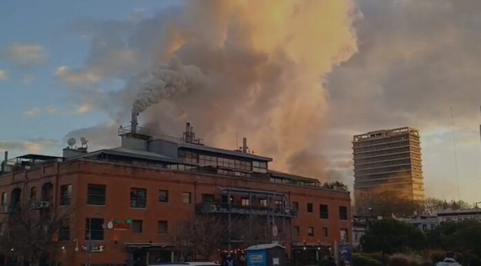 Incendio en un restaurante de Puerto Madero