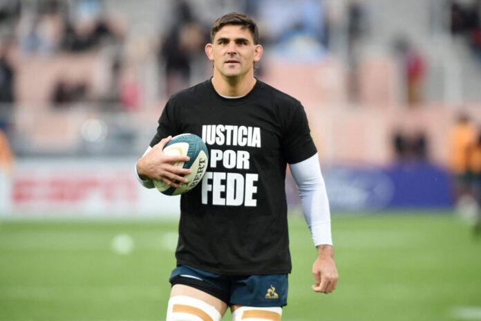Pablo Matera durante el partido entre Los Pumas y Australia en Mendoza