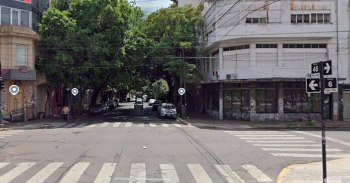 robo-familiares-luciano-galletti-la-plata Frente de la inmobiliaria en 6 y 46 donde ocurrió el robo a familiares de Luciano Galletti