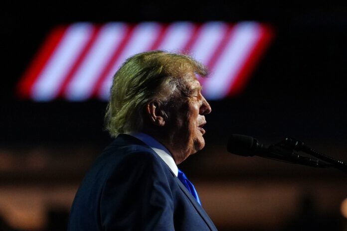 trump-prometio-us5000-cada-adulto-si-republicanos-retienen-congreso Donald Trump durante su discurso en la convención republicana en Dallas