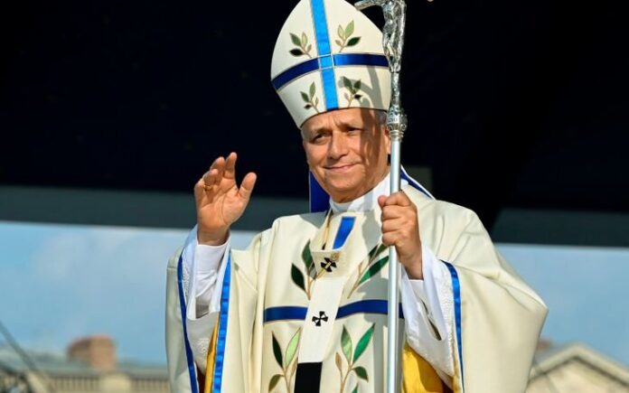 Voluntarios durante la visita del papa León XIV a la Argentina